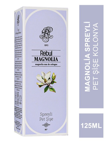 Rebul Magnolia Spreyli Pet Şişe Kolonya 125 ml 