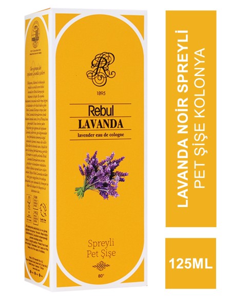 Rebul Lavanda Spreyli Pet Şişe Kolonya 125 ml 