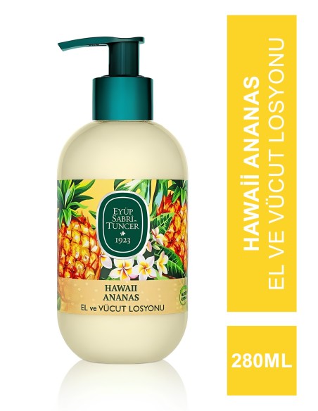 Eyüp Sabri Tuncer Hawaii Ananas Doğal Zeytinyağlı El ve Vücut Losyonu 280 ml 