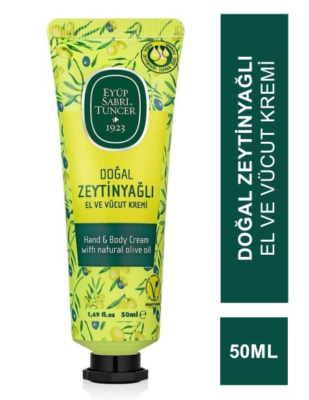 Eyüp Sabri Tuncer Doğal Zeytinyağlı El ve Vücut Kremi 50 ml 