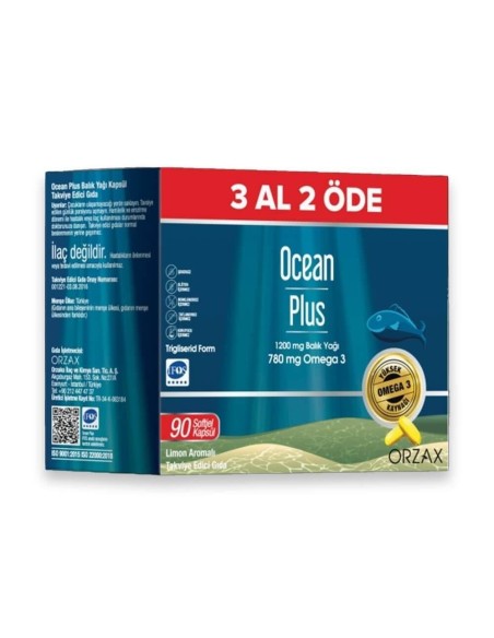 Ocean Plus 1200 mg 90 Kapsül - 3 Al 2 Öde 