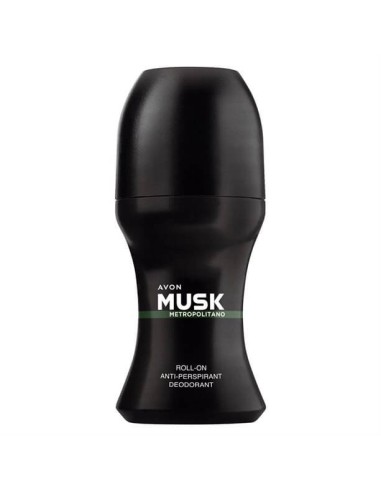 Avon Musk Metropolitano Roll-On Deodorant 50ml 