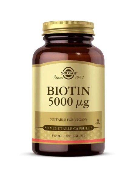 Solgar Biotin 5000 mcg 50 Kapsül 