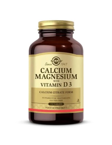 Solgar Calcium Magnesium with Vitamin D3 150 Tablet 