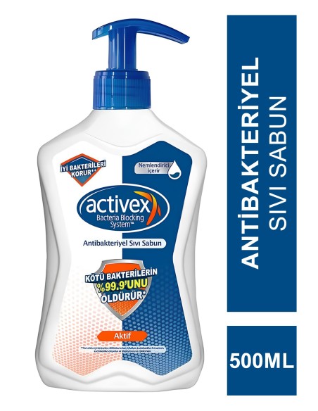 Activex Aktif Antibakteriyel Sıvı Sabun 500 ml 