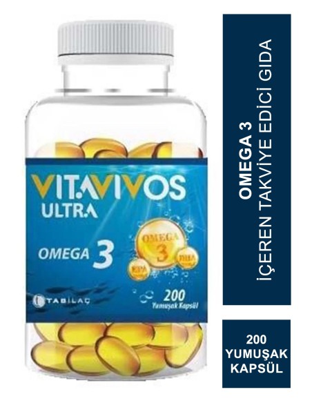 Vitavivos Ultra Omega 3 200 Kapsül 