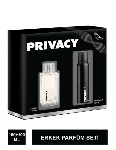 Privacy Erkek Parfüm Seti EDT Parfüm 100ml + Deodorant 150ml 