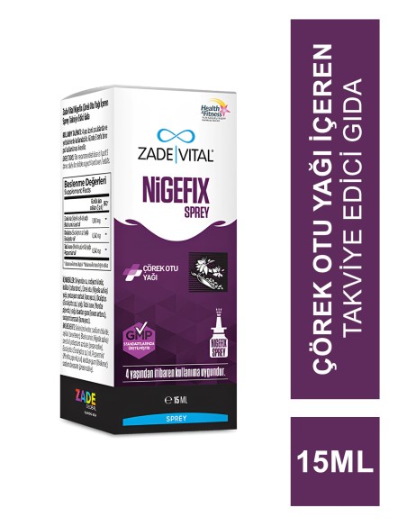 Zade Vital Nigefix Sprey 15 ml 