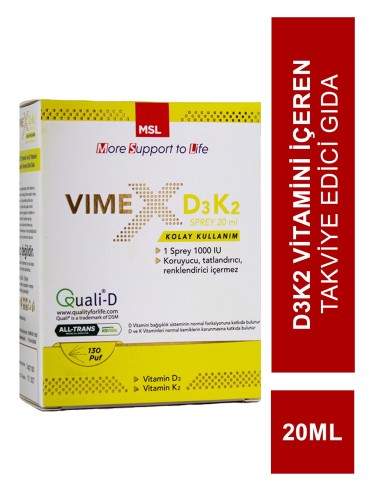 Msl Vimex D3K2 Sprey 20ml 