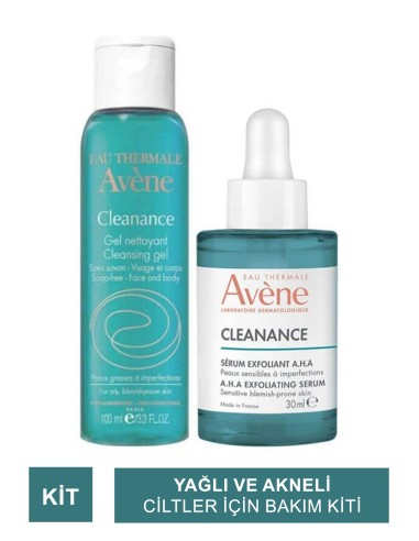 Avene Cleanance Yağlı ve Akneli Ciltler İçin Bakım Kiti 