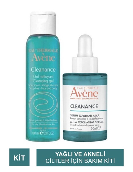 Avene Cleanance Yağlı ve Akneli Ciltler İçin Bakım Kiti 