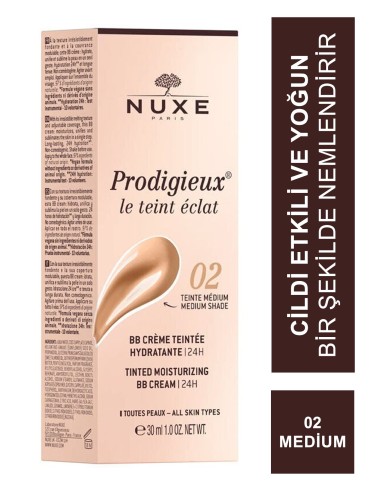 Nuxe Prodigieux Tinted Moisturizing BB Cream - 02 Medium 30 ml 