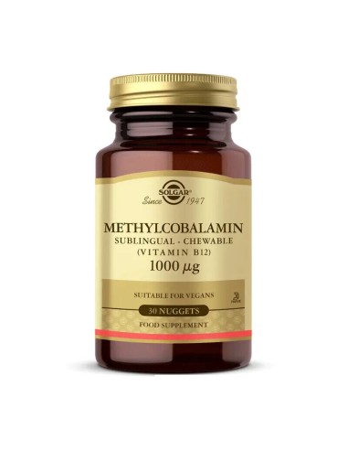 Solgar Methylcobalamin (B12) 1000 mcg 30 Dilaltı Tablet 