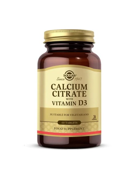 Solgar Calcium Citrate with Vitamin D3 60 Tablet 