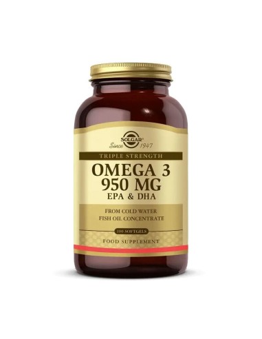 Solgar Omega 3 950 mg 100 Yumuşak Jelatinli Kapsül 