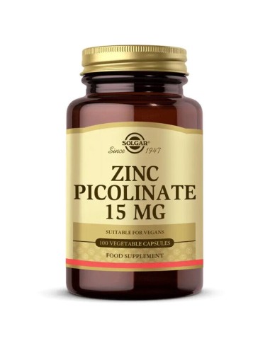 Solgar Zinc Picolinate 15 mg 100 Bitkisel Kapsül 