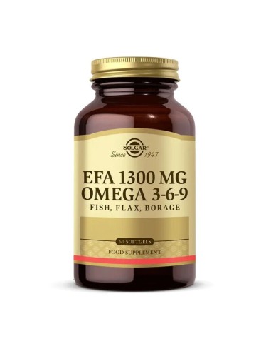 Solgar EFA 1300 mg Omega 3-6-9 60 Yumuşak Jelatinli Kapsül 