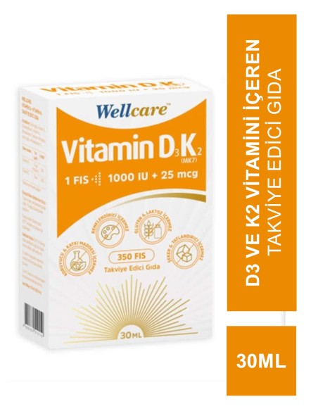 Wellcare D3K2 Sprey 30 ml 