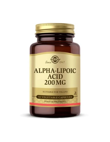 Solgar Alpha Lipoic Acid 200 mg 50 Kapsül 