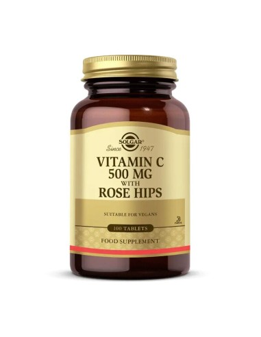 Solgar Vitamin C 500 mg with Rose Hips 100 Tablet 