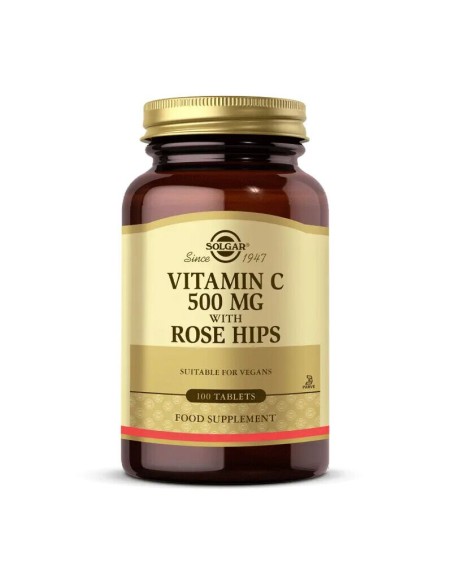 Solgar Vitamin C 500 mg with Rose Hips 100 Tablet 