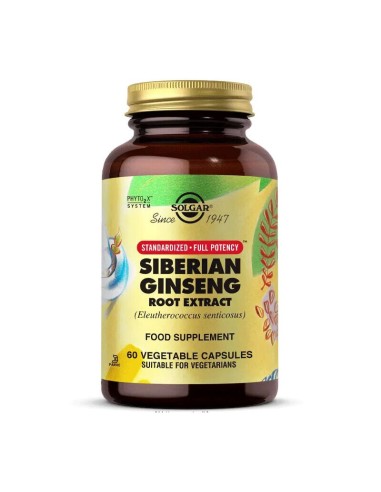 Solgar Siberian Ginseng Root Extract 60 Kapsül 