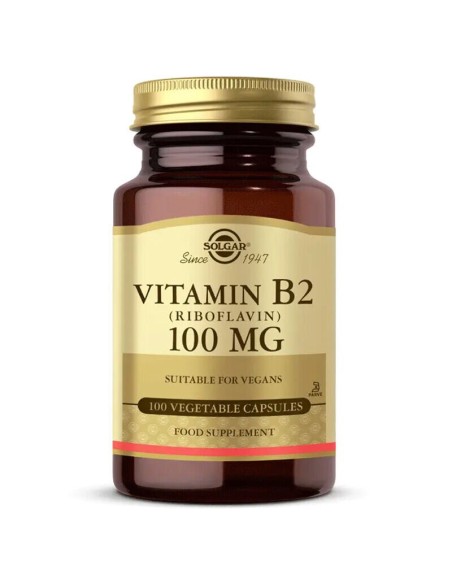 Solgar Vitamin B2 (Riboflavin) 100 Mg 100 Bitkisel Kapsül 