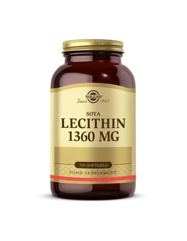 Solgar Lecithin 1360 mg 100 Yumuşak Jelatin Kapsül 