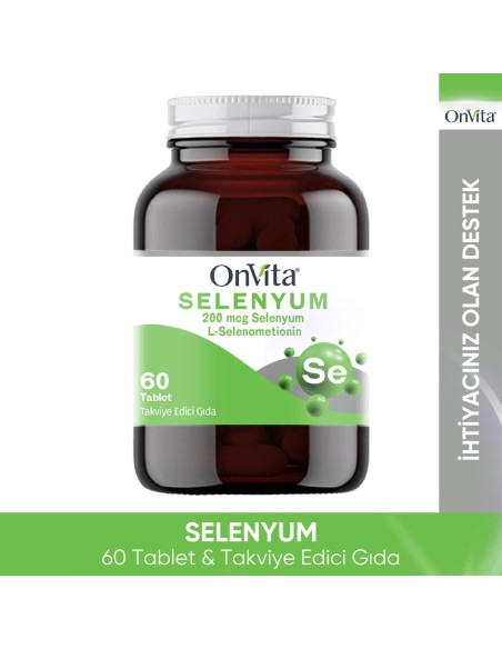 OnVita Selenyum 200mcg 60 Tablet 