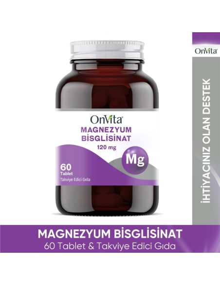 OnVita Magnezyum Bisglisinat 120mg 60 Tablet 