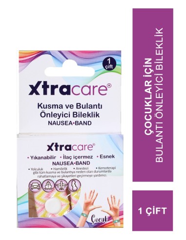 Xtracare Çocuk Kusma ve Bulantı Önleyici Bileklik 1 Çift 