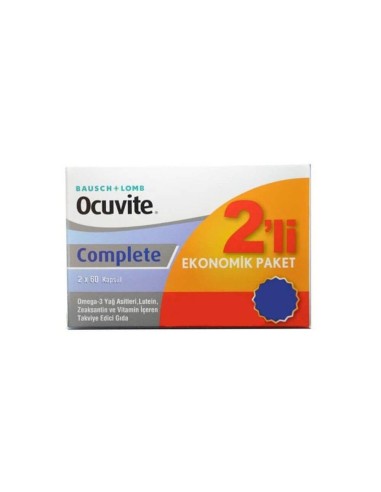 Ocuvite Complete 2x60 Kapsül | Ekonomik Paket 