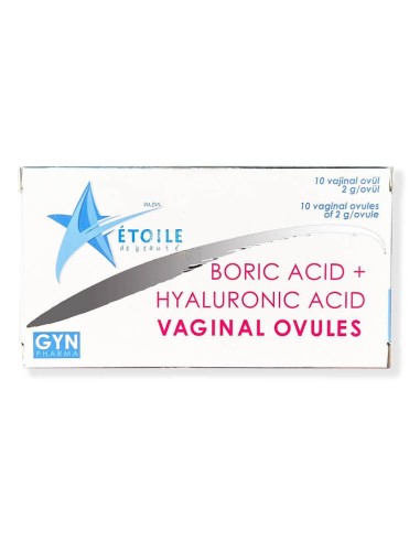 Etoile Boric Acid + Hyaluronic Asid Vaginal Ovules 10x2gr 