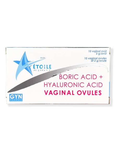 Etoile Boric Acid + Hyaluronic Asid Vaginal Ovules 10x2gr 