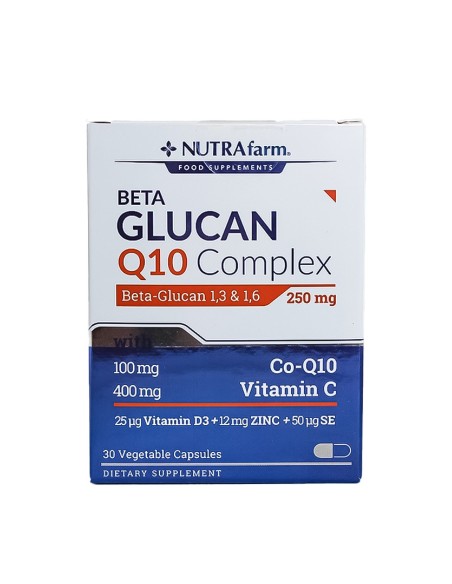 Dermoskin NutraFarm Beta Glukan Q10 Complex 250mg 30 Kapsül 