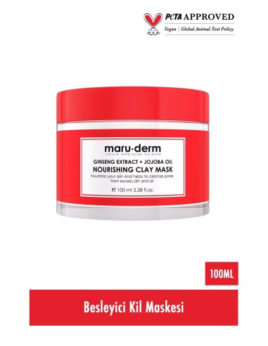 Maruderm Ginseng Özü + Jojoba Yağı Besleyici Kil Maskesi 100 ML 