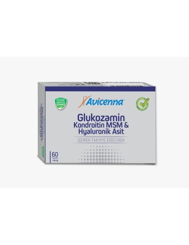 Avicenna Glukozamin & Kondroitin & MSM & Hyaluronik Asit 60 Tablet 