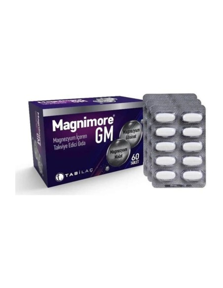 Magnimore GM Magnezyum 60 Tablet 2'li Avantajlı Paket 