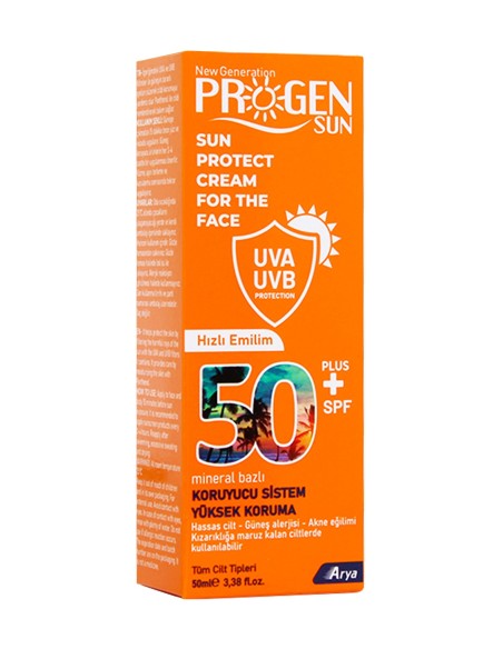 Progen Spf50+ Güneş Koruyucu Yüz Kremi 50ml 