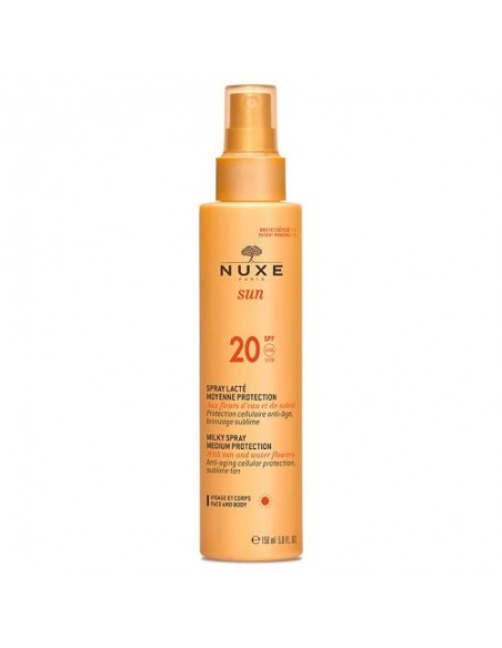 Nuxe Sun Güneş Koruyucu Yüz ve Vücut Sütü Sprey Spf20 150ml