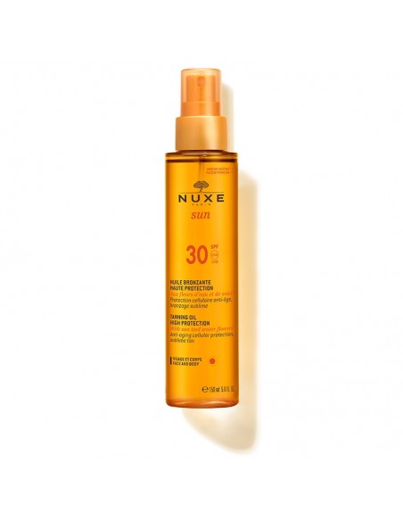 Nuxe Huile Bronzante Haute Protection Spf 30 150 Ml