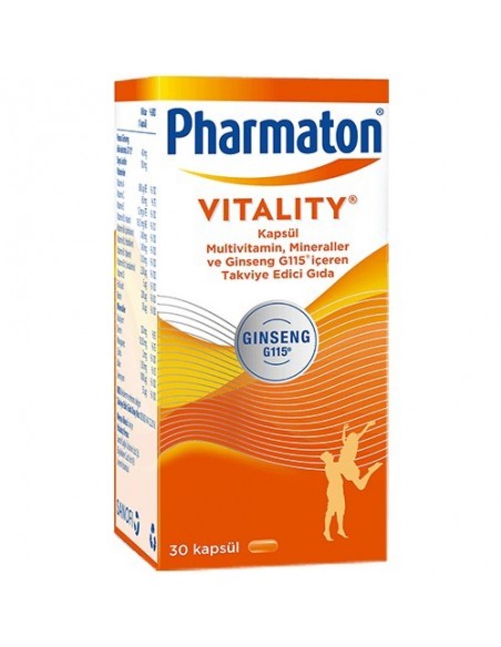 Pharmaton Vitality Multivitamin 30 Kapsül - Takviye Edici Gıda