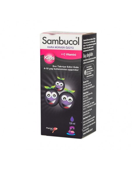 Sambucol Kids Kara Mürver Özütü  Likit Şurup 120 ml