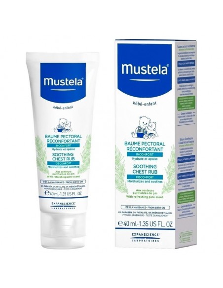 Mustela Soothing Chest Rub 40ml Rahatlatıcı Göğüs Balsamı