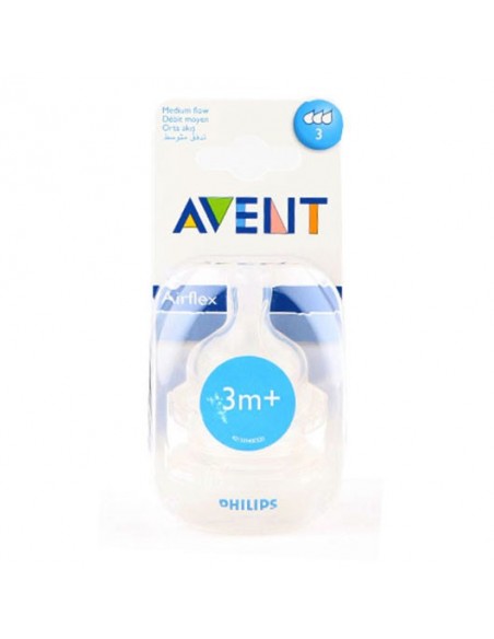 Philips Avent Biberon Emziği No 3 2'li 3+ SCF633/27