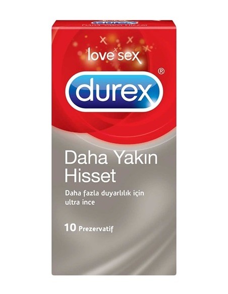 Durex Daha Yakın Hisset Prezervatif 10'lu