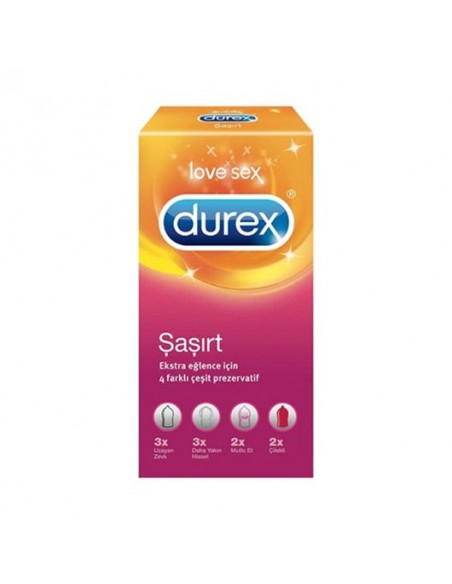 Durex Şaşırt Ekstra Eğlence İçin 4 farklı Prezarvatif 10'lu