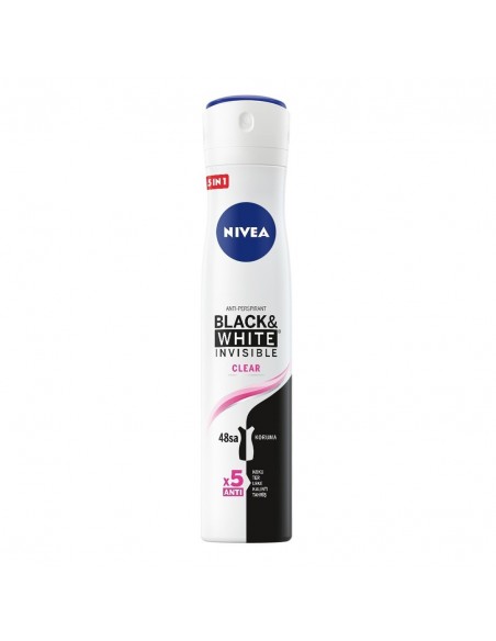 Nivea For Woman İnvisible For Black & White Clear Deodorant 200 ml