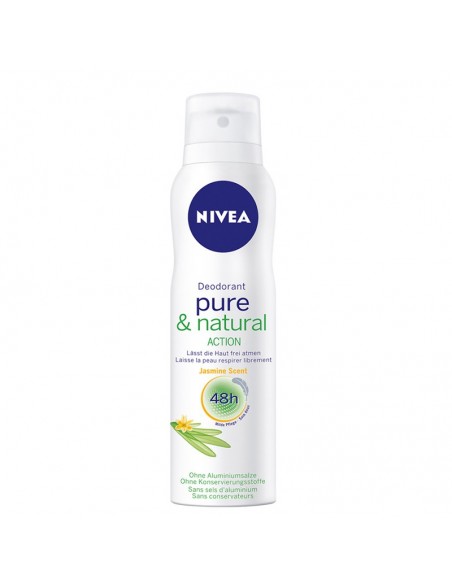 Nivea Pure & Naturel Action Pudrasız Deodorant 150 ml