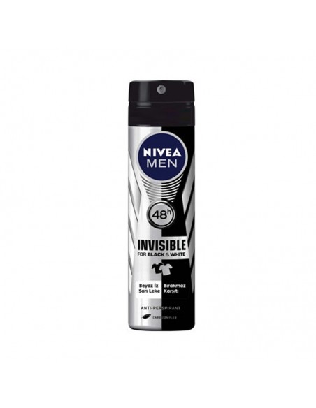 Nivea Black & White For Men Deodorant 150 ml Erkek